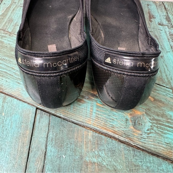 ADIDAS By Stella McCartney Black Ballerina Flats Size 9 - Picture 6 of 15